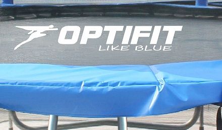 Батут Optifit Like Blue 12ft с сине-желтой крышей