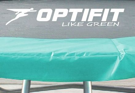 Батут Optifit Like Green 8ft с зеленой крышей