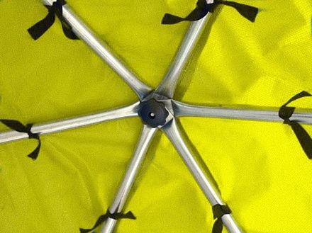 Батут Optifit Like Green 6ft с желтой крышей