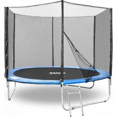 Батут Happy Jump 12ft PRO (374см) с внешней сеткой