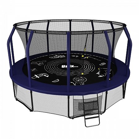 Батут UNIX line SUPREME GAME 16 ft (blue) Батут UNIX line SUPREME GAME 16 ft (blue)