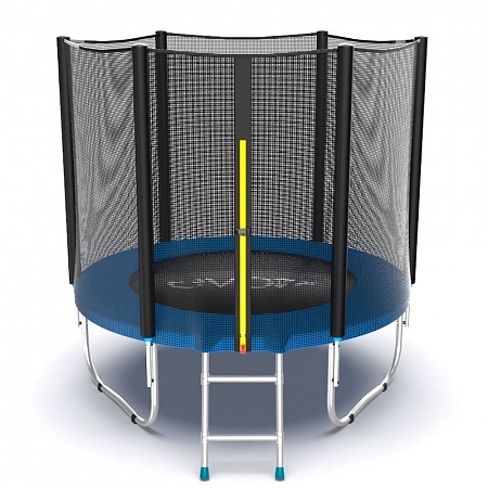 EVO JUMP External 6ft (Blue) Батут с внешней сеткой и лестницей, диаметр 6ft (синий)