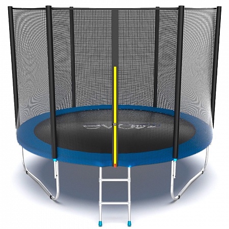 EVO JUMP External 10ft (Blue) Батут с внешней сеткой и лестницей, диаметр 10ft (синий)