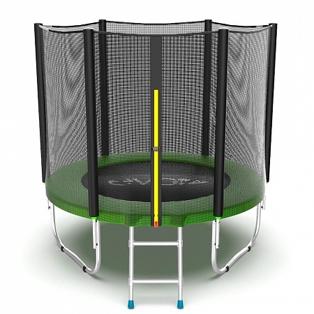 EVO Jump External 6ft (Green) Батут с внешней сеткой и лестницей, диаметр 6ft (зеленый)