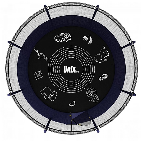 Батут UNIX line SUPREME GAME 8 ft (blue)
