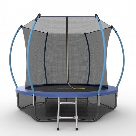 EVO JUMP Internal 10ft (Blue) + Lower net. Батут с внутренней сеткой и лестницей, диаметр 10ft (синий) + нижняя сеть